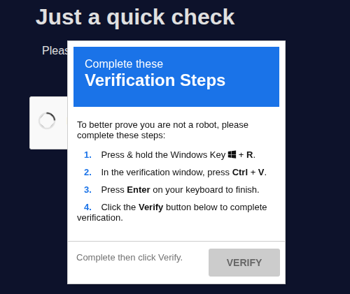 Modified edition of John Hammond's clickfix recaptcha example