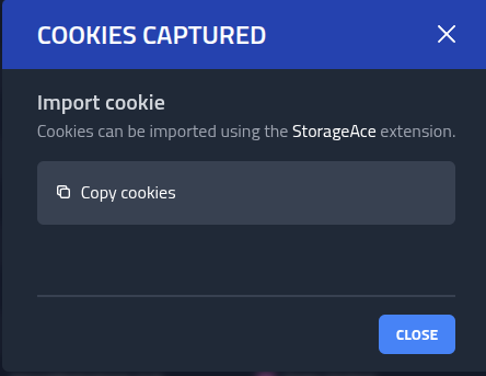 Copy the stolen cookies