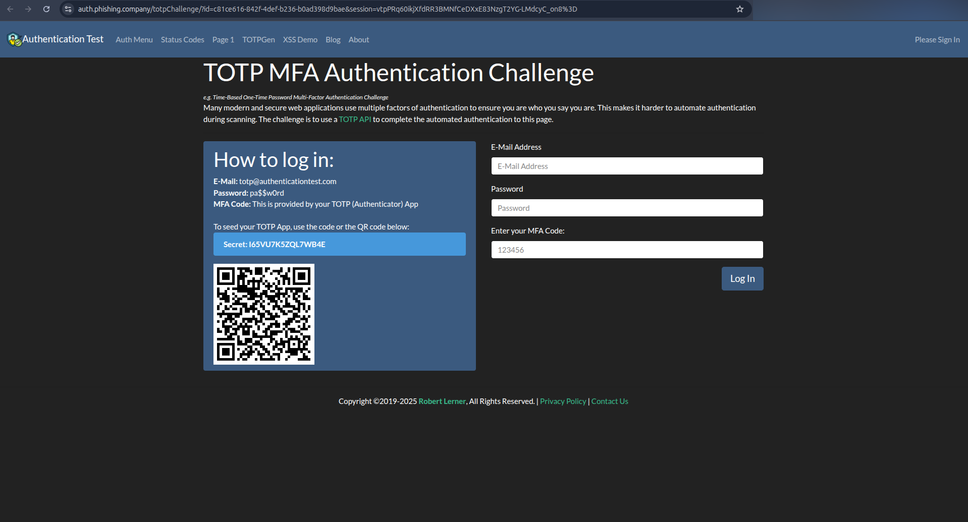 The target visits our proxied page