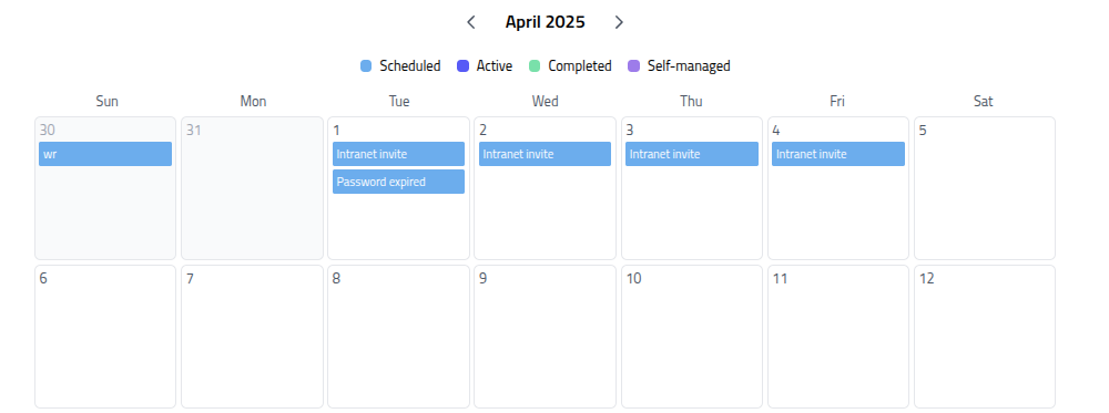 Phishing Club - Calendar
